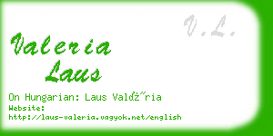 valeria laus business card